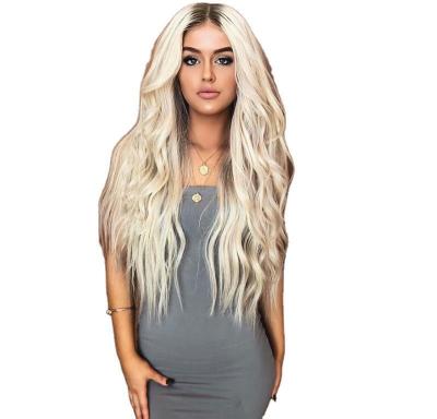 China 2021 Deep Wave Hot Selling Dropshipping Wholesale Easy Wearing Synthetic Hair Wig for sale