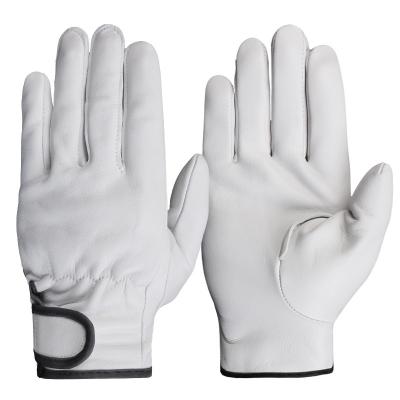 China Repair Work Sheepskin Garden Wear Resistant Gloves Daily Work Protection Leather Gloves for sale