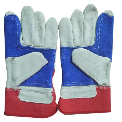 China Anti-slip Super Heat Resistant Best Cowhide Leather Industrial Welding Gloves for sale