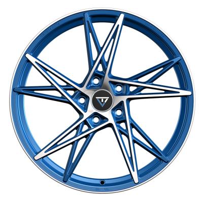 China China Online Sale Aluminum Car Retrofit Diamond Car Blue Face Alloy Wheels 5x108 for sale