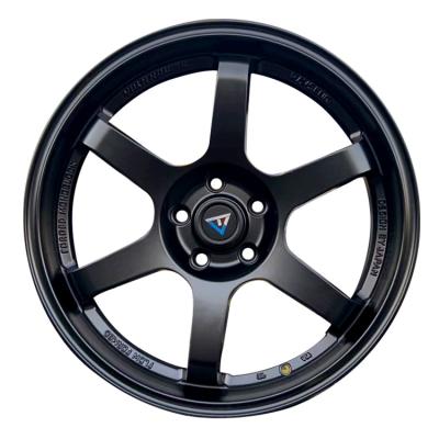 China Factory Wholesale Aluminum Flow Forming Matte Black Car Wheels 5x100 Alloy Wheels for sale