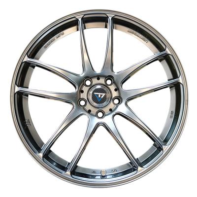 China Factory Direct Sale 73.1CB Aluminum Flow-Shaped Hyper Black Wheels 18x8.0 Alloy Wheels for sale