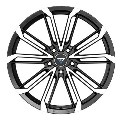 China Factory New Aluminum Convenient And Durable Black 5x108 Machine Face Alloy Wheels for sale