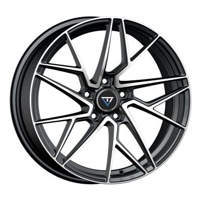 China Wholesale aluminum made in china 5x108 five-hole gunmetal machine face alloy wheels for sale