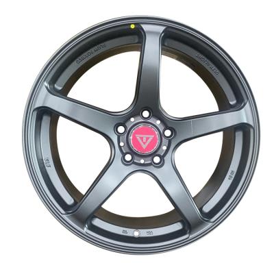 China Popular Hot Selling Aluminum Flow-Shaped High End Aluminum Alloy Wheels Sedan Hyper Black Wheels for sale