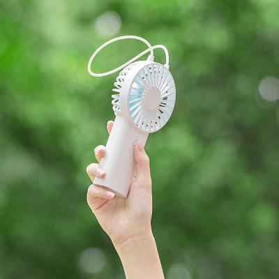 China Promotional Rechargeable Usb Battery Fan Mini Portable Lanyard Handheld Fashion Pocket Portable Fan Mars Fan Lovely for sale