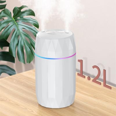 China Amazon Best Selling Mini Humidifier Mini Mist Air Cooling System Portable Ultrasonic Purifier Humidifier Led Ultrasonic Humidifier For Home Two Stage Spray for sale