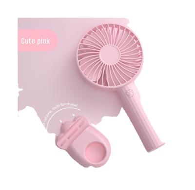 China 2021 New Design Lovely Cat Ear Portable Safe Rechargeable Table Fan Hand Held Fan Mini Usb Small Fan Rechargeable Personal Air for sale