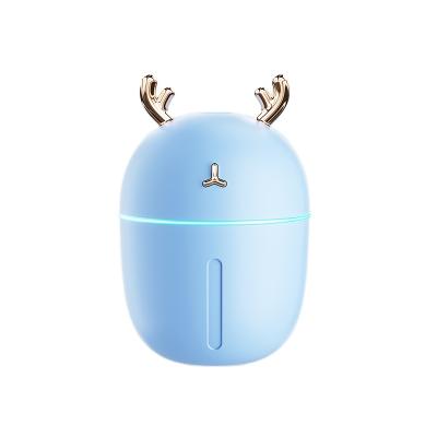 China Car Mini Air Humidifier 300ML Ultrasonic Aroma Essential Oil Diffuser for Car USB Fogger Home Mist Maker with LED Night Lamp for sale