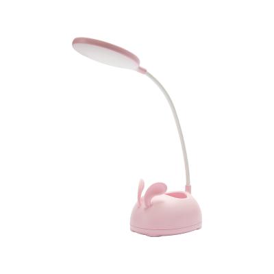 China Eco-friendly New Style Bendable Led Reading Table Desk Lamp With Pen Holder And Mobile Phone Stand for sale