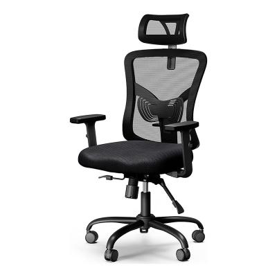 China High Back Mesh Computer Chair (Full Size) Ergonomic Adjustable Office Chair Wholesale with Adjustable Armrest, Backrest and Lumbar Support Headrest for sale