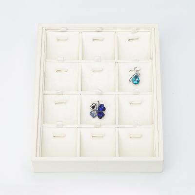 China High End Leatherette Package OEM PU Jewelry Display Tray For Retail Stores To Show Necklace Pendant Bracelets Rings And Earrings for sale