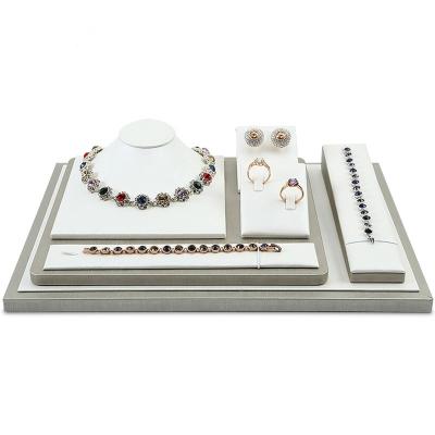 China Packaging Customizing High End Fine Jewelry Display Rack Set Tray For Necklace Bracelet Bangle Earring Ring Pendant Bracelets for sale