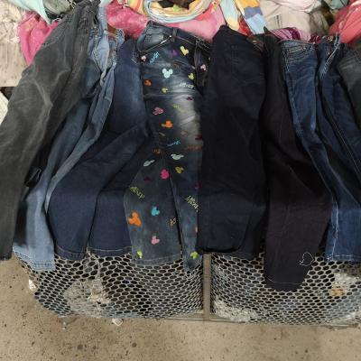 China New fashion 100% cotton best price used cheap high quality free used clothing jeans pants wholesale bulk used in bales for sale