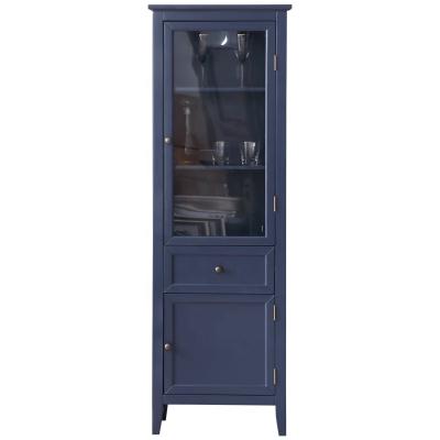 China Eco-friendly Fashion Style Fashion Style Dining Room Dining Room Door Eco-friendly Painting Glass Cabinet for sale