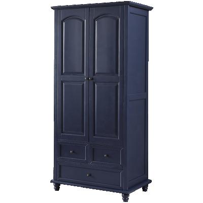 China Eco-friendly paint eco-friendly paint guaranteed quality modern design furniture blue bedroom clothes storage wardrobe bedroom furniture for sale