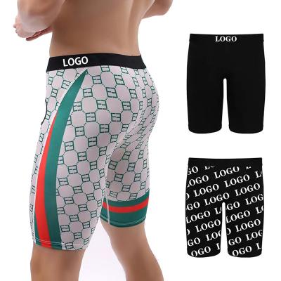 China Highest quality wholesale custom made oversized antibacterial S-3xl size S-3xl fully printed men's boxing underwear OEM men's boxing underwear for sale