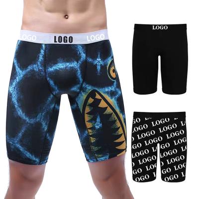 China Customized Antibacterial Plus Size S-3xl High Quality Fully Printed Men's Underwear OEM Custom Boxing Boxers for sale