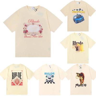 China 2023 Anti-Wrinkle Designer Fashion Men's T-shirt Customized Retro Heavy T-shirt Printing Pattern T-shirt for sale