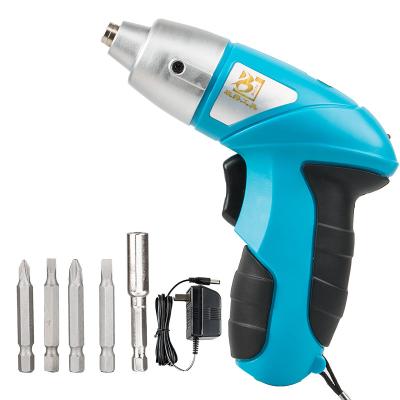 China 7pcs 3.6V Li-ion Cordless Power Screw Drivers Rechargeable Electric Hand Drill High Speed ​​Set with Bit Mini Electric Screwdriver Kit for sale