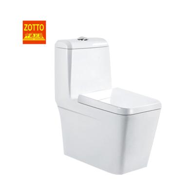 China Modern Cheap Chinese One-Piece Toilet Bowl Bathroom Ceramic Double-Flow Strap Siphonic Strap Price WC Toilet for sale