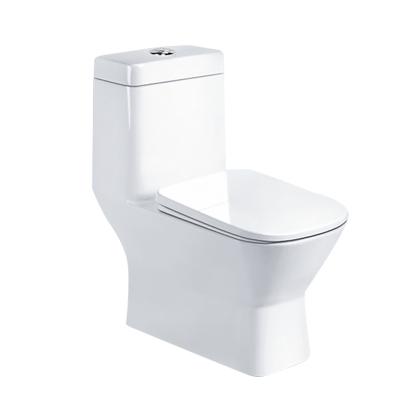 China Chinese High Quality Sanitaryware One-Piece Bathrooms Commode Suppliers Double-Flow Trap WC Ceramic White Siphonic Toilet for sale