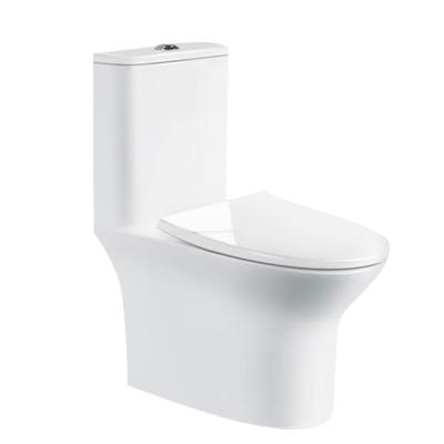 China Direct Sanitary Ware Double-Flow Bathroom Double-Flow One-Piece Strap Ceramic Wc English Toilet for sale