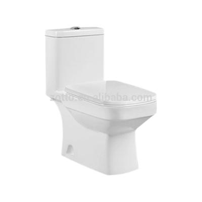 China Double-Flow New Style Toiletries Sanitary P-trap Strap Washdown Sitting Best Price WC Ceramic Toilet One Piece Pots for sale