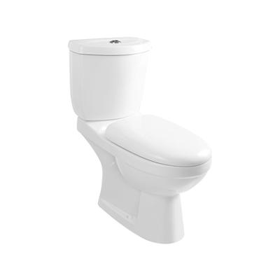 China Middle East /Africa Double-Flow Item P-Trap Ceramic Washdown Strap Hot Floor Bathroom Two-Piece Toilet for sale