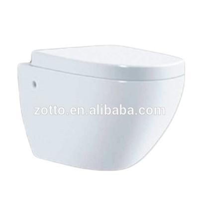 China Popular Hot Selling Double-Flow Oval P-Trap Oval Washdown Ceramic Flush Wall Hanging Toilet Dimensions in Cheap Price for sale