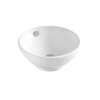 China Wash Basin Easy Clean Sanitary Ware New No Round Hole Bathroom Sink Wash Basins Ceramic Art Round Solid Outdoor Bowl Basin for sale