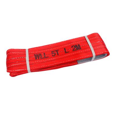 China High Tension Lifting Sling Single Wheel Pulley Polyester High Tension Webbing Lifting for sale