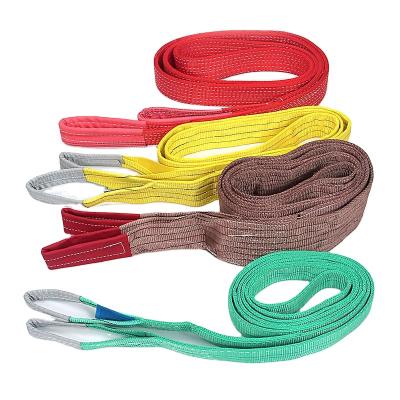 China High Tension Lifting Sling 30 Ton Heavy Duty Polyester Webbing Lifting Sling Weight 30 Ton for sale