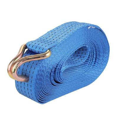 China Netting Cargo Lashing Strap Polyester Lashing Cargo Truck Belt Ratchet Tie Down Straps for sale