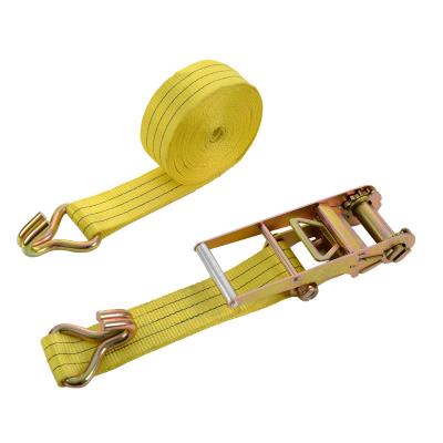 China Not Easy To Sever 3 Inch Adjustable Truck Ratchet Buckle Cargo Lashing Tension Belt for sale