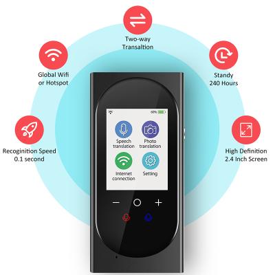 중국 2019 hot-selling overseas product manufacturer direct sale T8 voice translator device support 106 pro travel language 판매용