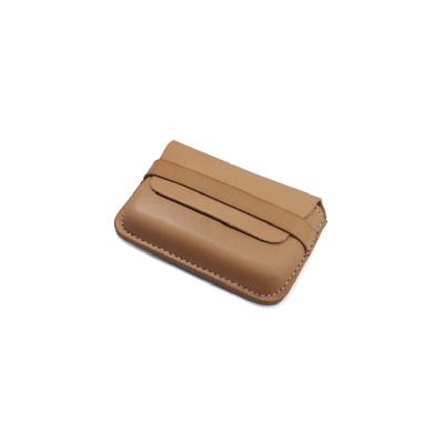 China Luxury Italian Leather Vegetable-tanned Leather ID Card Holders for sale