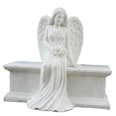 China Modern Chinese Tombstone Angel Tombstone Designs Marble Statues Headstone for sale