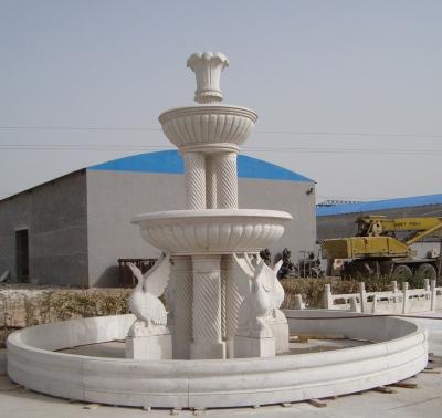 China Modern Wholesale Stone Garden Products Carved Natural Marble Fountain for sale