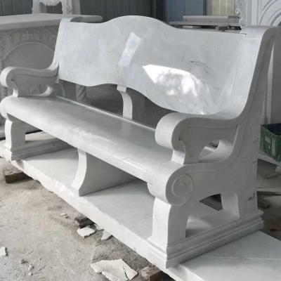 China Factory Supply Modern Outdoor Stone Garden Marble Benches for sale