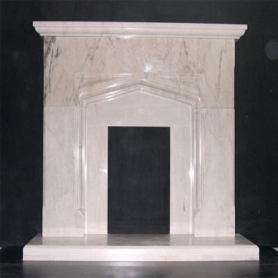 China Gas Fireplace Mantel Marble Carving Nature Stone Granite Burner for sale