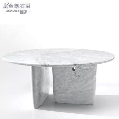 China 48 Series Modern Natural White Marble Table Top for sale