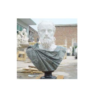 China Famous West China Man Marble Stone Artistic Bust for sale