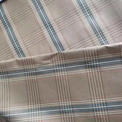 China Hot Selling Tear-Resistant Coupons Factory Price For Mens Suit Shirts Purewater Polyesters Yarn Dye Control Fabric For African for sale