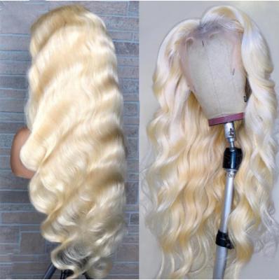 China Thick Smooth Soft Barely Shedding 613 HD Lace Front Human Hair Wigs 13x4 Honey Blonde Brazilian Body Wave Lace Front Wig Remy Colored Wigs For Women 150% for sale