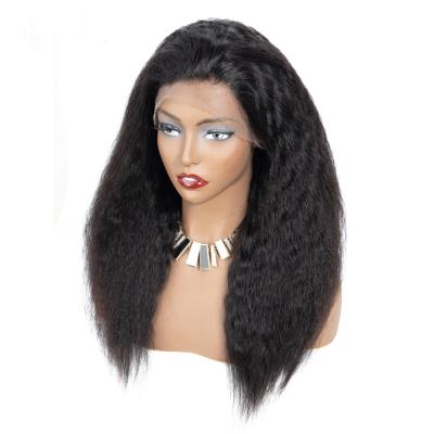 China No shedding& Tangle Hair Wig Afro Kinky Curly Wig With Bangs Deep Part 13x6 Lace Front Short Bob Mongolian Hair Color Women Wigs Human Hair Wigs For for sale