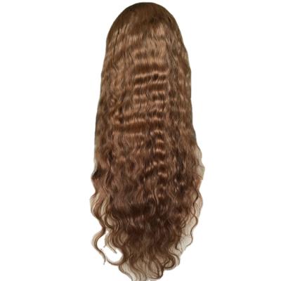 China No shedding& Wholesale Brown Peruvian Virgin Hair Knots Hair Grade 7a Silk Top Hidden Full Lace Wig Full Tangle Hair Wig for sale