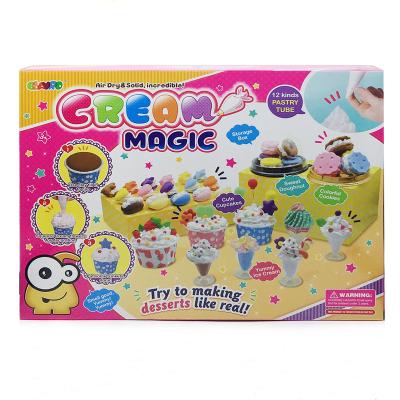 China EBAYRO Kids Educational Toys Magic Cream Toys Dough Decorate Modeling Creative Casting Set Clay Play Dough 717 for sale