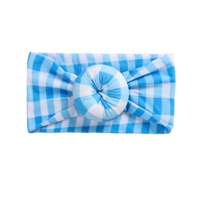 China Hot Selling Macaroons Hair Tie Baby Hairband Casual Nylon Headwear Elastic Hair Tie Headbands With Bow for sale