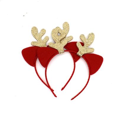 China Wholesale Casual Cheap Price Classic Design Cute Christmas Antlers Headband Hair Decoration Lovely For Girls for sale